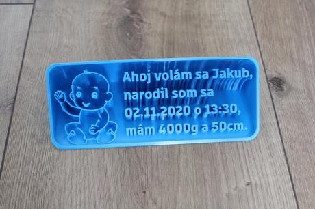 Tabuľka pre narodené dieťatko,