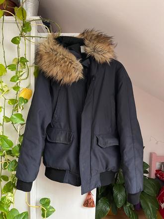 Modrá bunda s kapucňou, zara,l