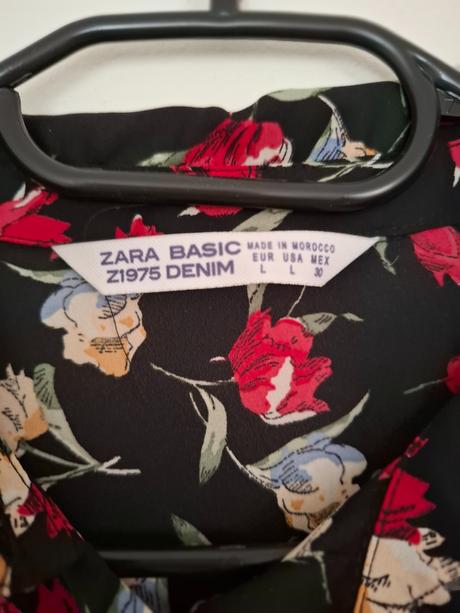 Kvetované košeľové šaty zara, zara,l