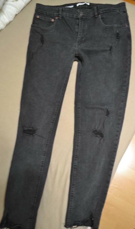 Elastické vyšší sed trhané pull&bear s/m, pull&bear,m