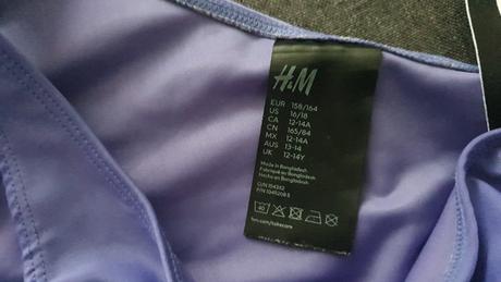 Fialove dvojdielne plavky, h&m,158