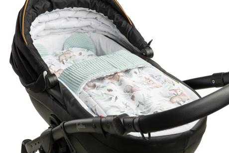 Sensillo sada do hlbokého kočíka wafel srnky/mätov, 