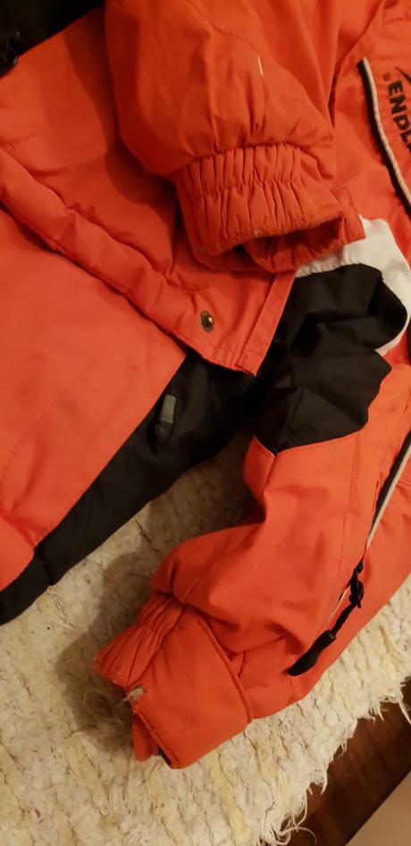 Oranžová bunda vel.116-122, 116