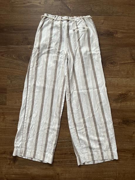 Plátené letné nohavice, bershka,xs
