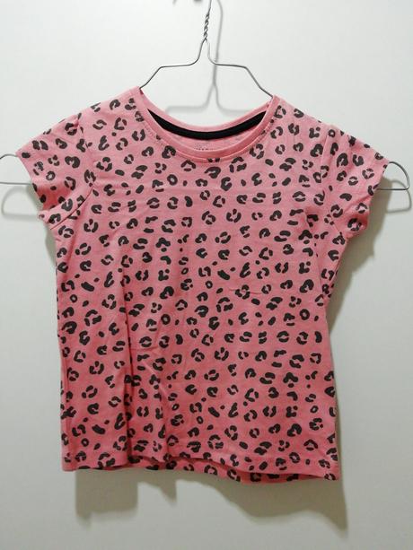 Ružové leo tigrované tričko, primark,86
