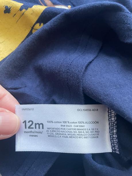 Suprava tricka a teplakov dino, carter's,80