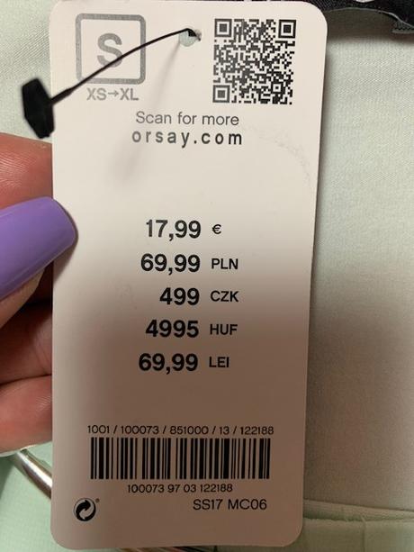 Top s tylom a striebornou ozdobou zn. orsay, orsay,l / m / s