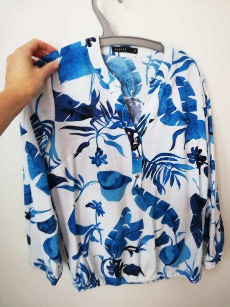 Bluzka modre kvety, mohito,34