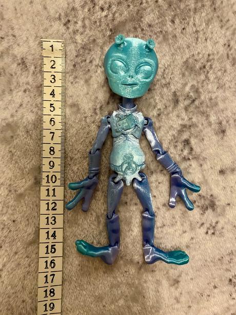 3d figúrka mimozemšťan,