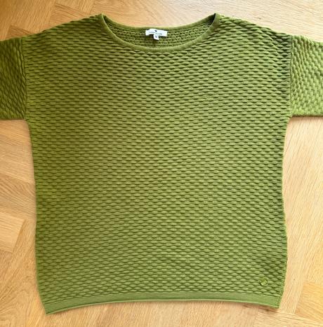 Bavlnený pulóver v trávičkovej zelenej, tom tailor,m