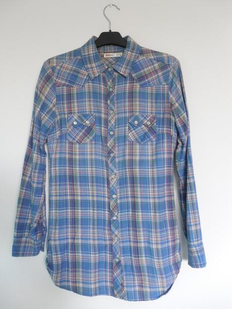 Károvaná košeľa, denim co,38