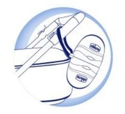 Chicco púzdro na 2 cumlíky, ružové, chicco