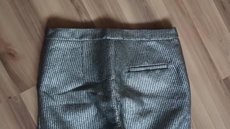 Strieborné nohavice, h&m,36