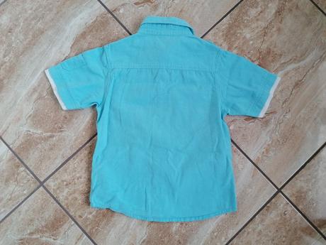 Chlapč. košeľa, modrá, 134