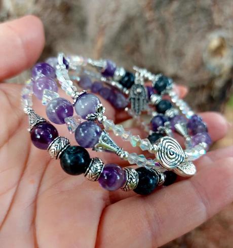 Náramok z ametystu a labradoritu aj pre škorpióna, 