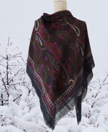 Veľká vzorovaná šatka do krku, xl