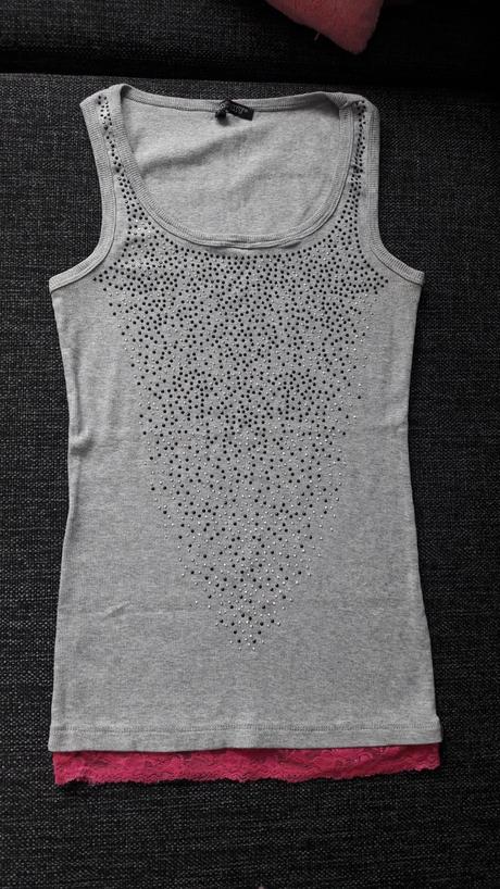 Tielko s trblietkamia a čipkou, s