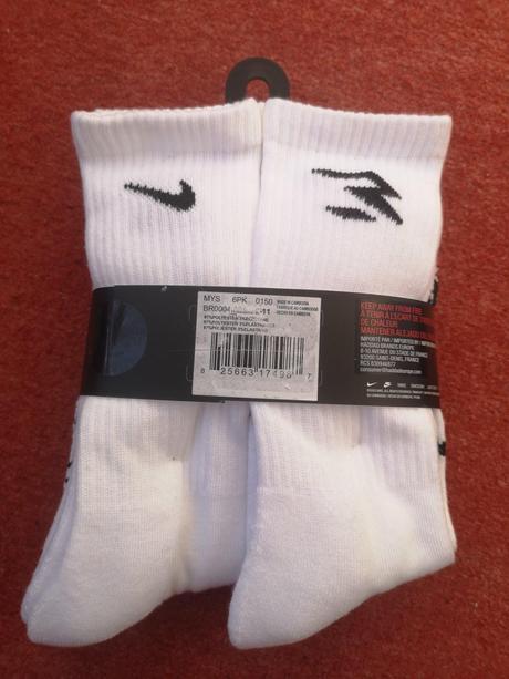 Nike ponožky 6 párov veľkosť 37,5-40, nike,37 / 38 / 39 / 40