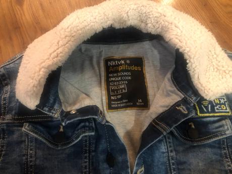 Zateplená rifľová bunda, 158