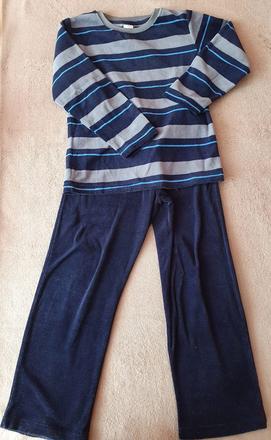 Zamatové pyžamko č.128/134, 128