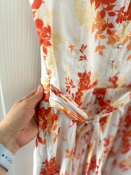 Krásne letné šaty od mexx s oranžovými a červenými, mexx,42