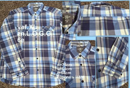 Pánska košeĺa veĺ.xl, zn.l.o.g.g (h&m), l.o.g.g.,xl