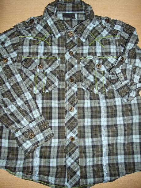 Štýlová károvaná košeľa next, next,104