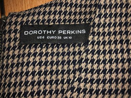 Kockovaný top šaty, dorothy perkins,38