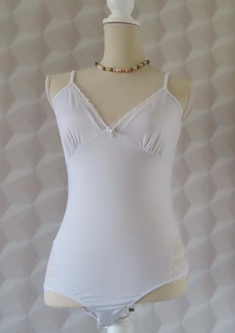 Biele elastické body tchibo, veľ. m, tchibo,m