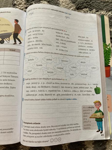 Vybrané slová v obrázkových príbehoch, 