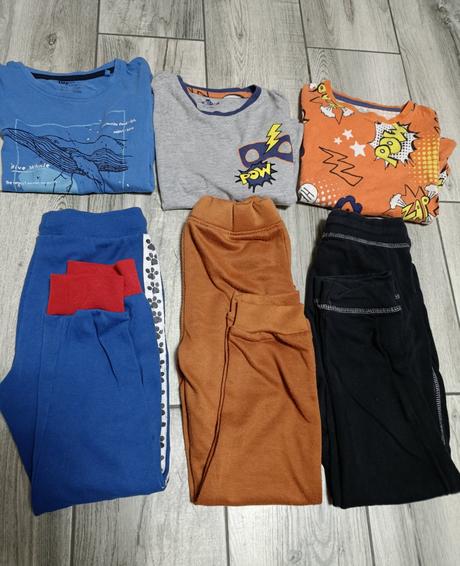 Balík do škôlky -110/116 (3x tepláky, 3x tričko ), 104–116