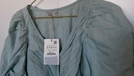 Mentolový croptop, pull&bear,xs