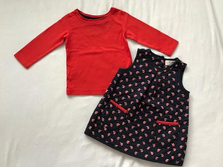 Komplet jablckove saty a tricko next, next,68