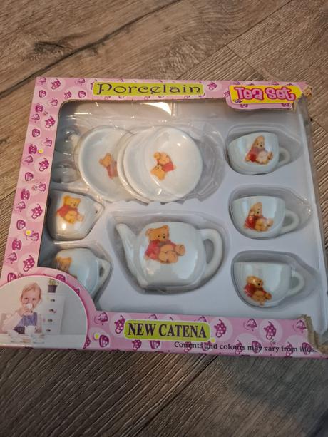 Detska porcelanova cajova suprava na hranie, 