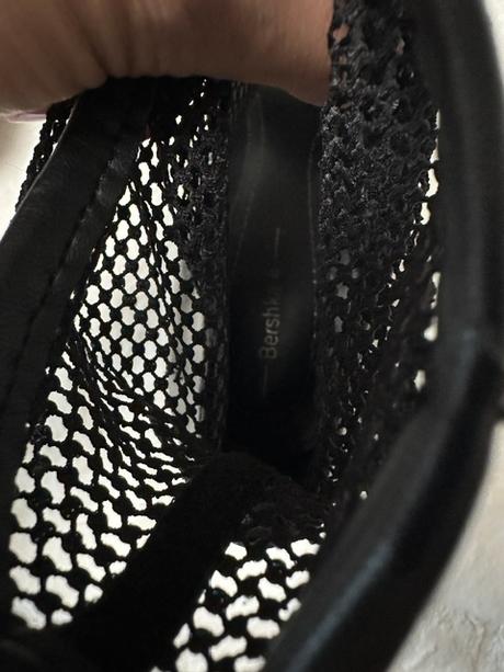 Čierne sieťované topánky na podpätku zn. zara, zara,40