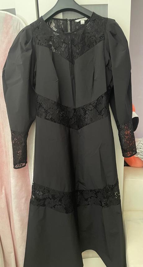 H&m čierne šaty, h&m,l