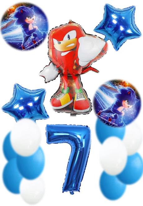 Balóny ježko sonic /červený knuckles- až 16 kusov, 