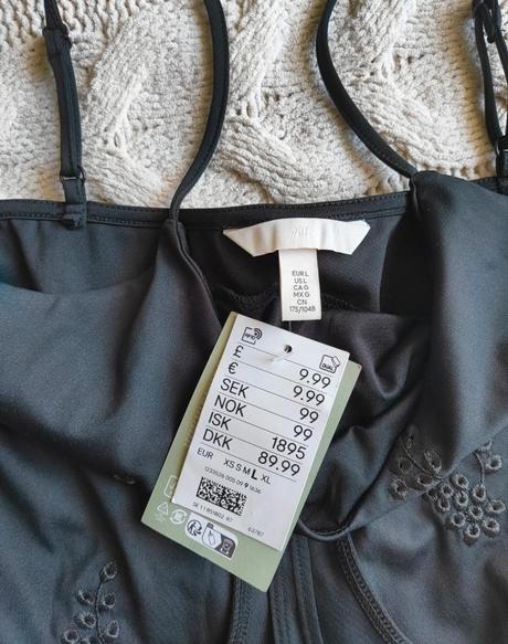 H&m elastické vyšívané body l, h&m,l