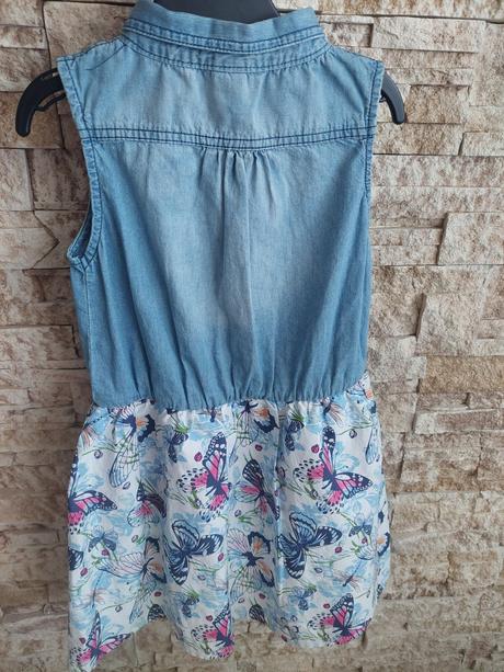 Šaty s motýlikmi 128, dopodopo,128