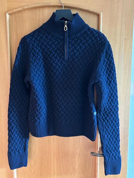 Vlnený tmavomodrý rolákový pulover zn.g-star raw, g-star raw,m