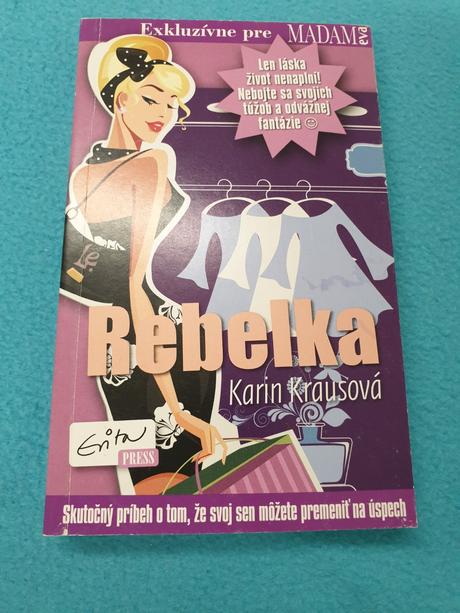 Darujem knihu karin krausova - rebelka,
