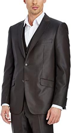 Luxusný pánsky oblek hnedej farby, m