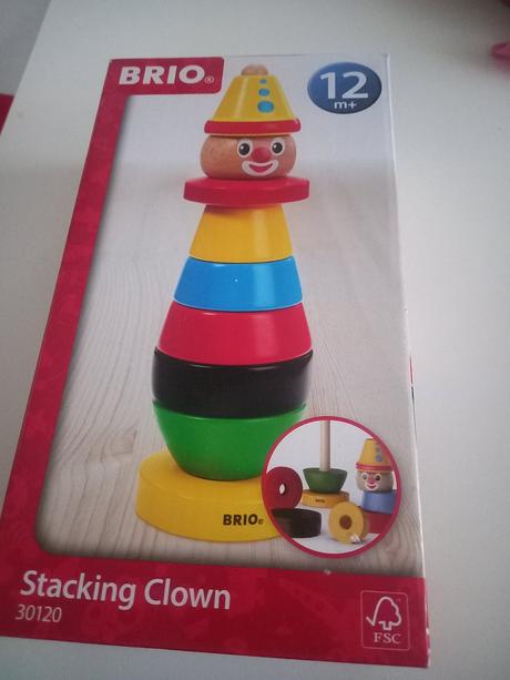 Drevený skladací klaun,