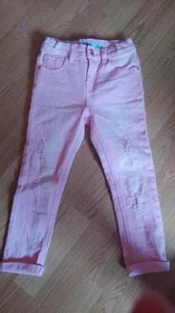 Predam rifle skinny bledorúžové, denim co,116