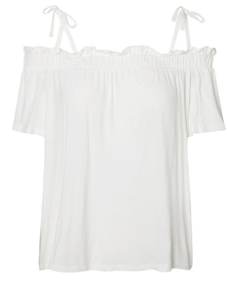 Pieces biely top/tričko vel.m, 38 / m