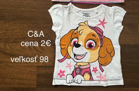 Tričká krátky rukáv, 98