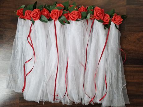 Mašle cervene 15 ks, 