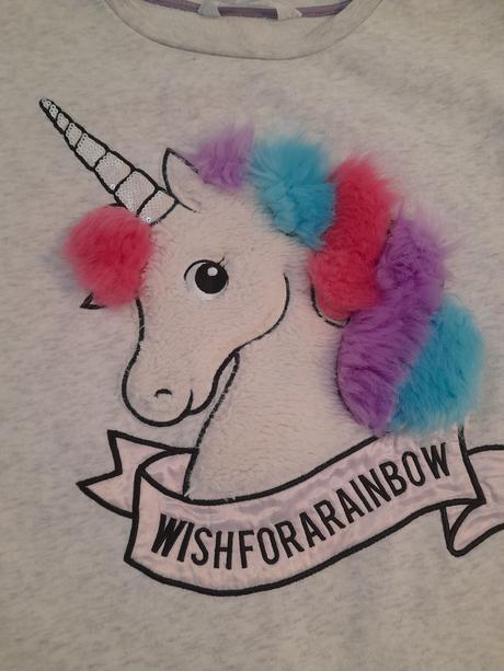 Mikina s jednorožcom h&m, h&m,158