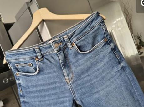 Zara elastické skinny riflíky 40-l, zara,l