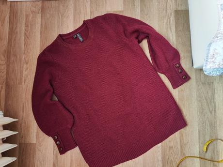 Predĺžený pulóver, bonprix,46